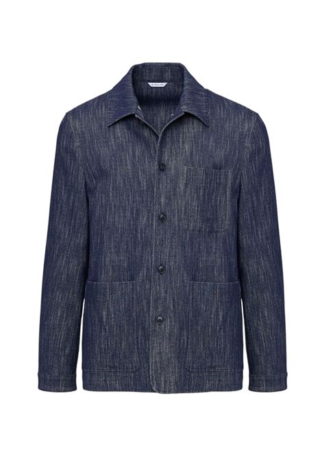 blue stretch cotton wool denim overshirt MANUEL RITZ | suits Jacket | 3932G2440 25361189
